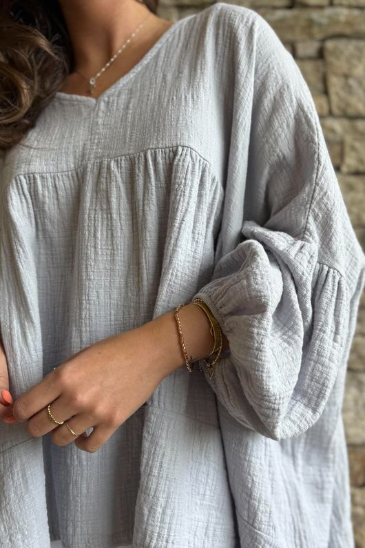 Suri Cushion Cotton Artist Smock Pearl
